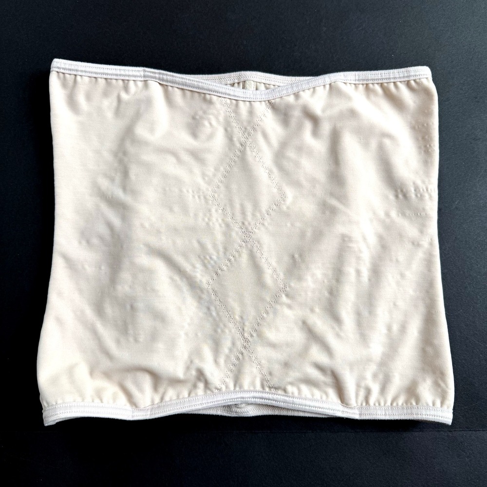 Victorias Secret Boned Waist Trainer Shapewear L Beige Shaping Cincher Tummy